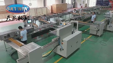 Sandwiching Machine with Auto Stacking and Feeding Packing Line from Skywin