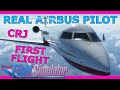 Aerosoft CRJ First Look and Flight with a Real Airbus Pilot! MSFS