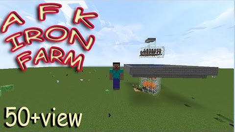 EASY Automatic Minecraft Iron Farm Minecraft Iron Farm 1.15  Tutorial No Redstone & Future proof