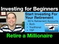 Investing for Beginners: Review of Traditional vs Roth 401k | How to Retire A Millionaire HUGE TIPS