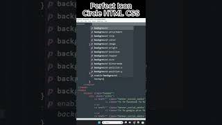 HTML CSS perfect round icon circle #shorts #html #coding #css #webdevelopment #viral