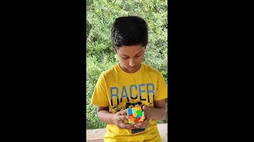 Solving my pentacle cube!  Took me 10 mins . Whew, finally did it 😪😪