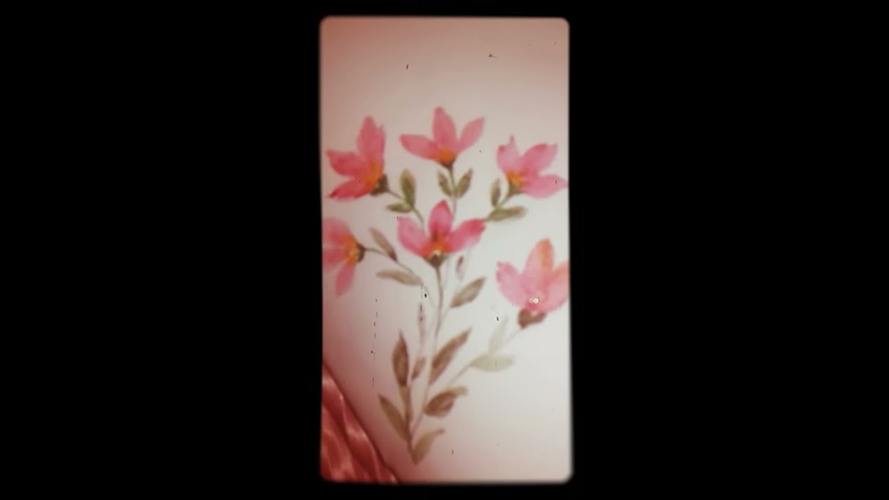 How to paint easy and quick flowers bunch /water colour florals/ easy florals panting idea