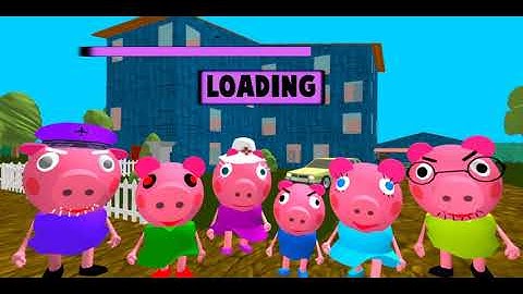 Piggy Neighbor. Family Escape Obby House 3D level 12