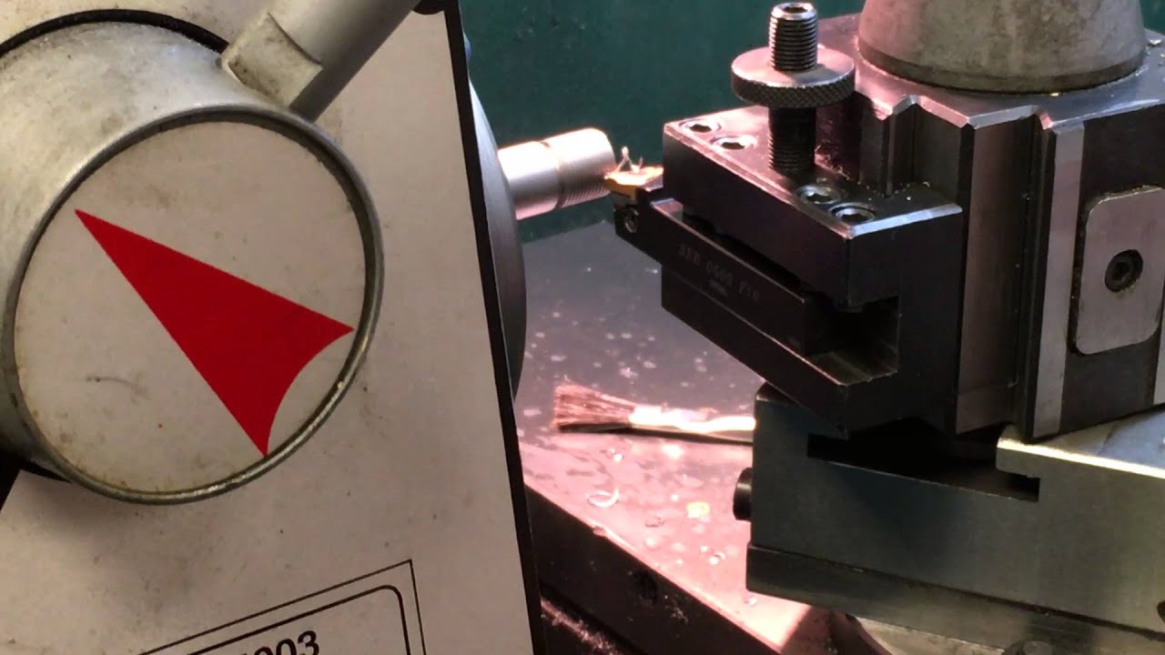 Threading a barrel to accept a muzzle brake - YouTube