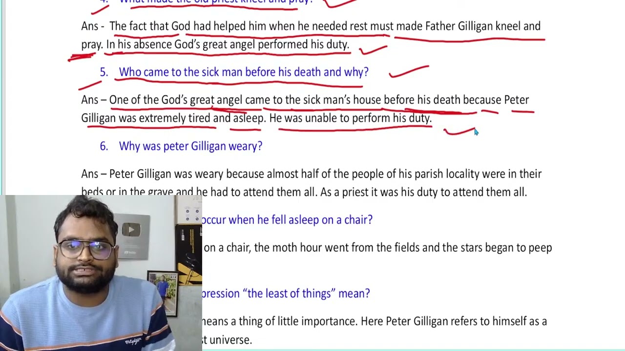 🔴The Ballad of Father Gilligan 2 Mark Selective 2025   CLASS 12 EXAM   +2 2nd YEAR ENGLISH   CHSE