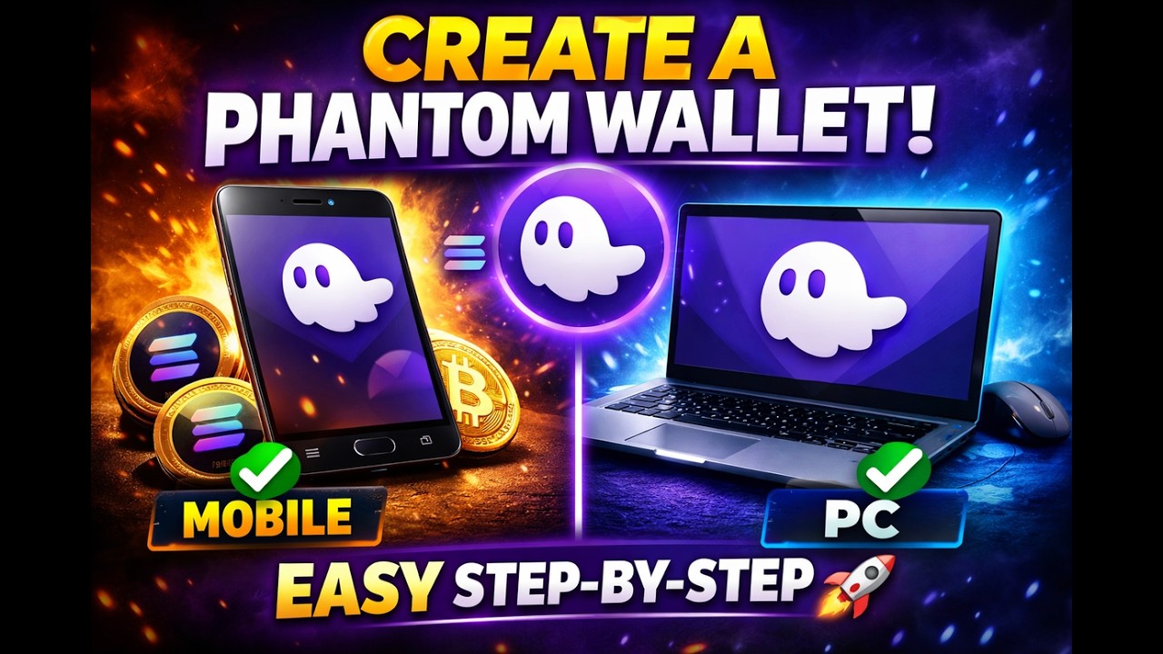 Phantom Wallet Tutorial for Beginners | Safe Setup on Mobile & PC - YouTube