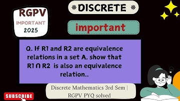 If R1 and R2 are equivalence relations in set A, show that R1 ∩ R2  is also an equivalence relation.