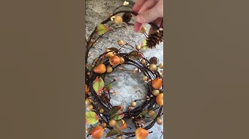 QUICK FALL WREATH HACK #shorts #falldecor