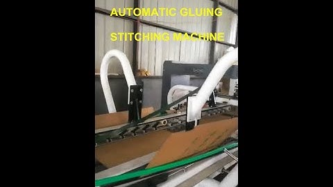 Automatic box folder gluer stitcher for big corrugated carton packaging