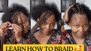SIMPLE WAY TO BRAID YOUR OWN HAIR, SIMPLE TUTORIAL FOR BEGINNERS.  #howto #braids