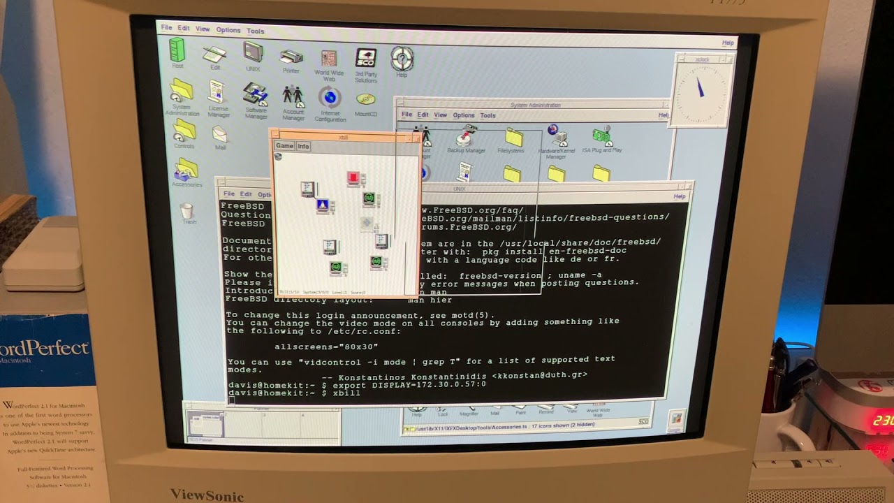 Olivetti Xana2  MT510 (1998) runs SCO Unix OpenServer 5