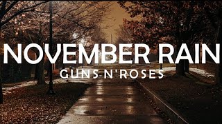 Download Lagu (1991) NOVEMBER RAIN - GUNS N' ROSES LYRICS MP3