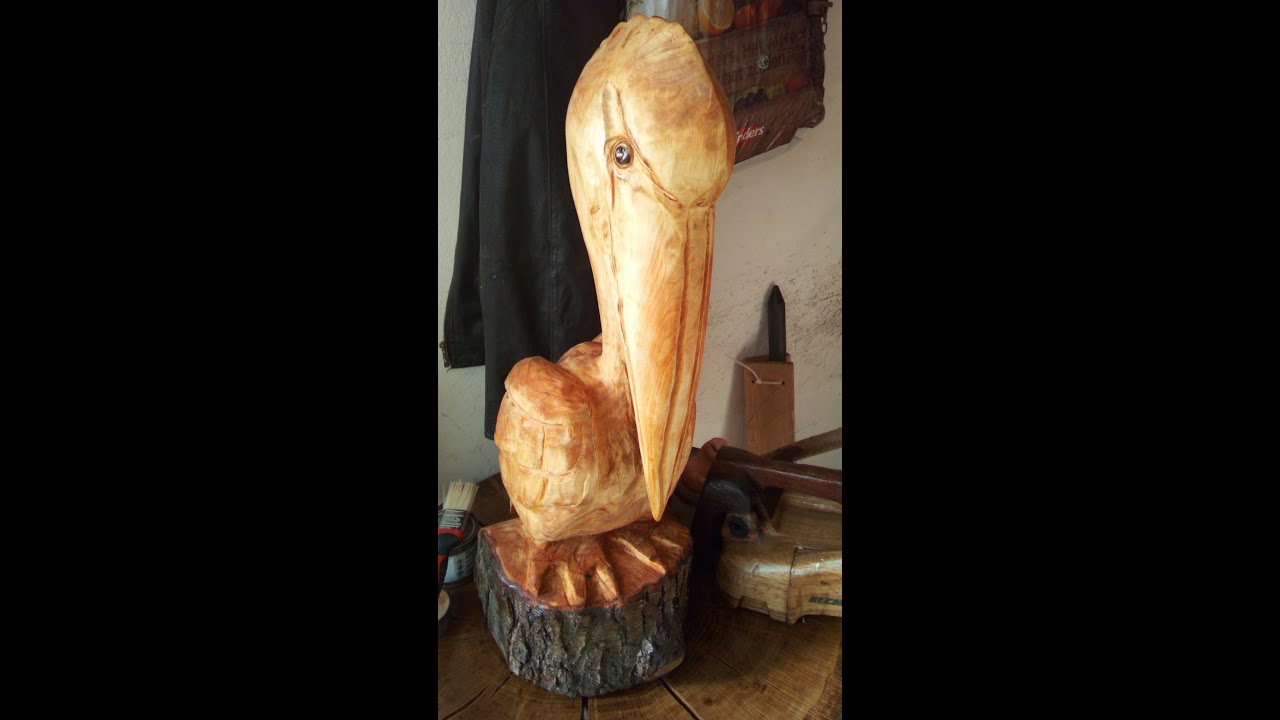 Pelican chainsaw carving YouTube
