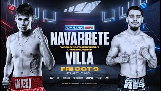 10.9 Emanuel Navarrete vs Ruben Villa Full Fight