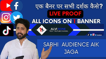 How to Add Social Media Icons Links to Your YouTube Channel Art 2022 | Alvixone