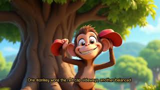 🐒🎩The Cap Seller and the Naughty Monkeys  | Clever Moral Story  | Fun Tales for All | Animal Story