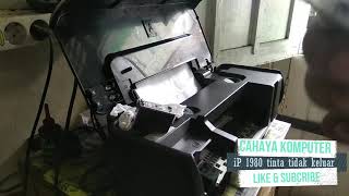 Cara reset printer canon ip1980 (berhasil) lampu kedip 7 kali bergantian