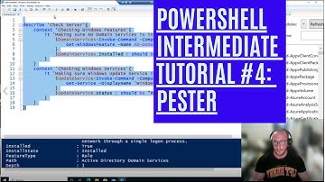 PowerShell Intermediate Tutorial 4 : Pester [Intermediate]