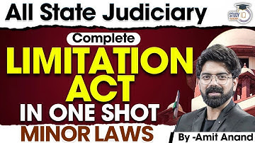 Complete Limitation Act + Minor Laws | One Shot Lecture by Amit Sir | Judiciary Prep 2025