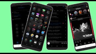 Download Tema Oppo Tembus Aplikasi Full Pack Terbaru (Darkin)