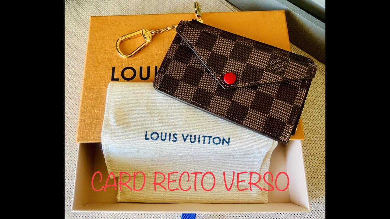 Louis Vuitton Cardholder Recto Verso: Damier Ebene/ Rose Ballerina UNBOXING  (NEW) 