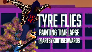 Tyre Flies Painting Timelapse by Art by Kurtis Edwards 48 views 1 year ago 1 minute, 36 seconds