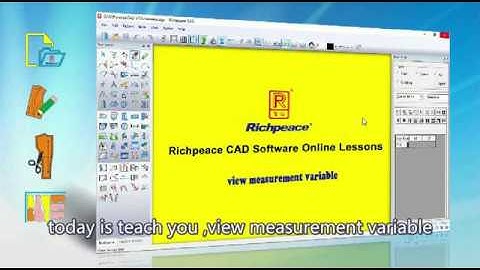 Richpeace CAD Software Online Lessons Tip of the day-view measurement variable (V10)