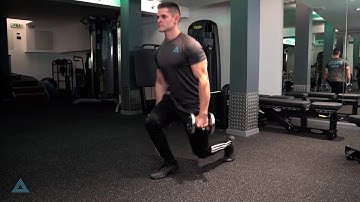 DUMBBELL REVERSE LUNGE - with DELTA FITNESS