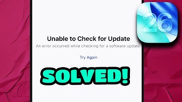 How To Fix Unable To Check For Update On iPhone (iOS 26)