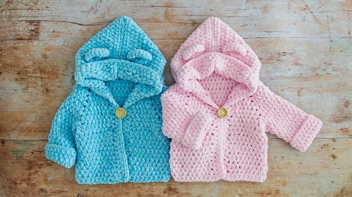 FAST Crochet Baby Hoodie (PART 1 of this EASY, Ste...