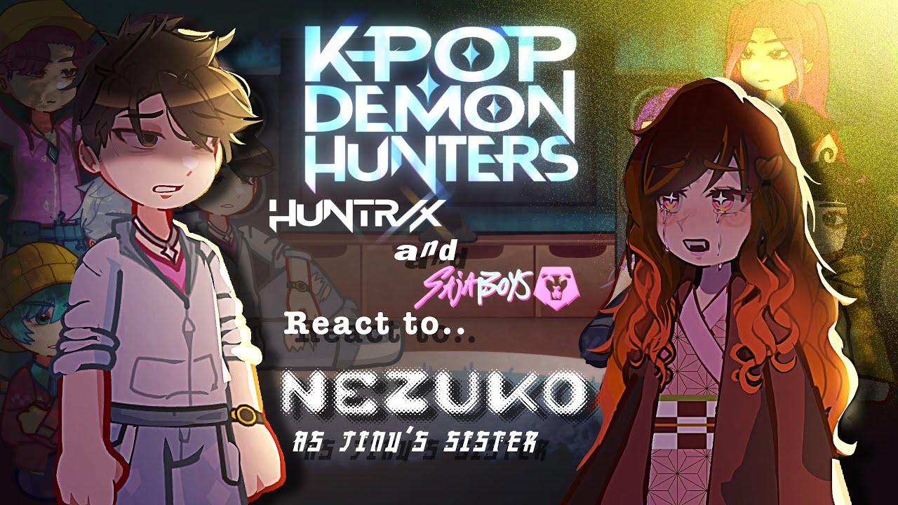 K-POP demon hunters react to Nezuko as Jinu’s little sister || KPDH X KNY || made by yuk!ra 
