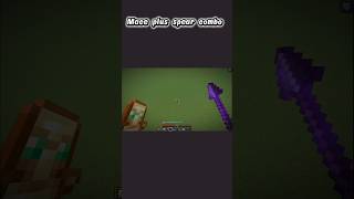 Minecraft spear plus mace combo #minecraft #minecraftshorts #overpoweredmc