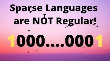 Pumping Lemma for Regular Languages Eaxmple: Sparse Languages [HARD!]