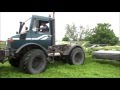 Wie fhrt es mit einem mb unimog 1600 und claas disco 9100 c 