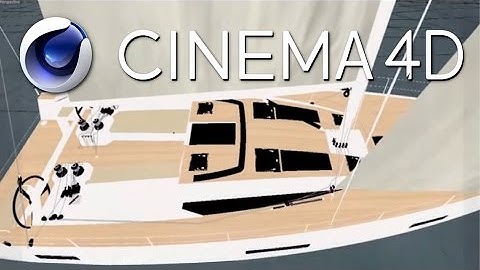 Sailing Yacht 3D Sketch Animation - Cinema 4D
