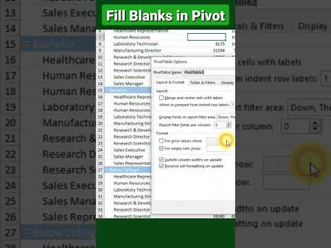 FIX Blank Cells