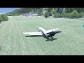 Landing Pilatus PC-12 in Locher Airfield (XLILU) in X-plane 11