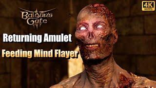 Baldur's Gate 3 - Returning Cursed Monk Amulet & Feeding A Mind Flayer