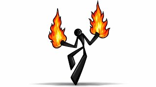 How To Draw Stickman With Fire Power🔥/Easy Stickman Drawing Tutorial 🔥/ Step By Step 