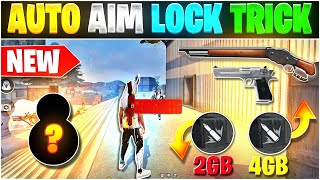 (M1887 & Desert Eagle) Auto Aim Lock Trick 🎯|| Top 3 Settings कोई नहीं बताएगा 😱