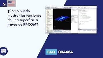 [EN] [ES] FAQ 004484 | ¿Cómo puedo mostrar las tensiones de una superficie a través de RF-COM?