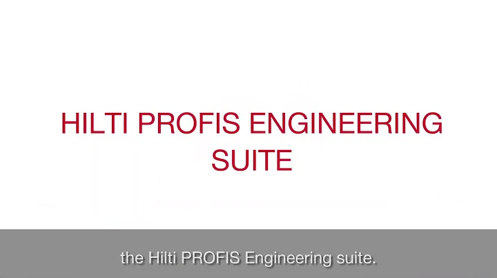 Introducing Hilti Profis Engineering – The future of anchor design software!