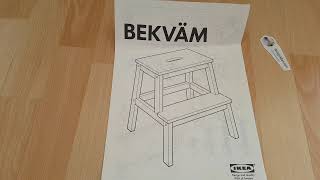 IKEA Bekväm Stepladder Assembly Guide