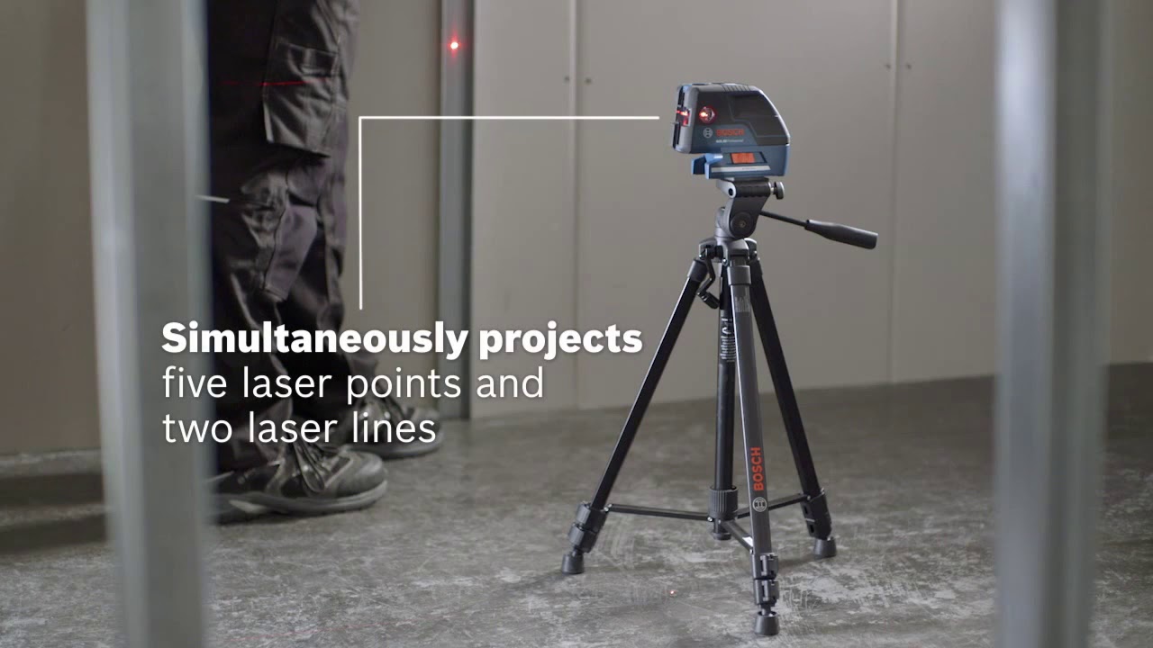 Bosch GCL 25 Line & Point Combi Laser Level - YouTube