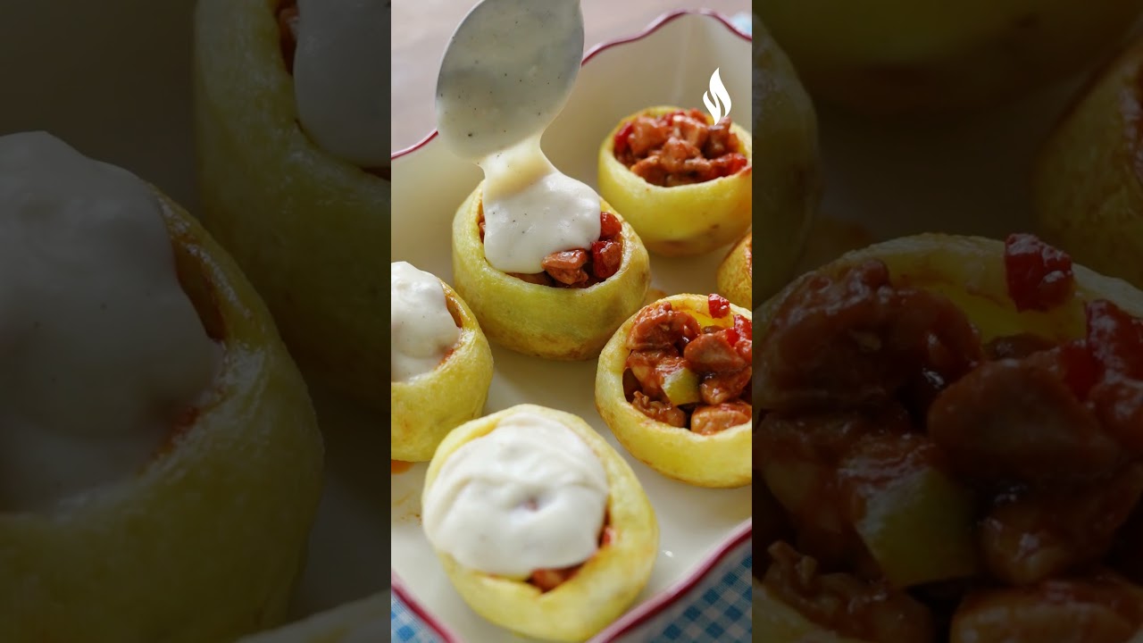 Tavuklu Patates Çanakları 😋✅  Nefis Yemek Tarifleri #shorts #nefisyemektarifleri