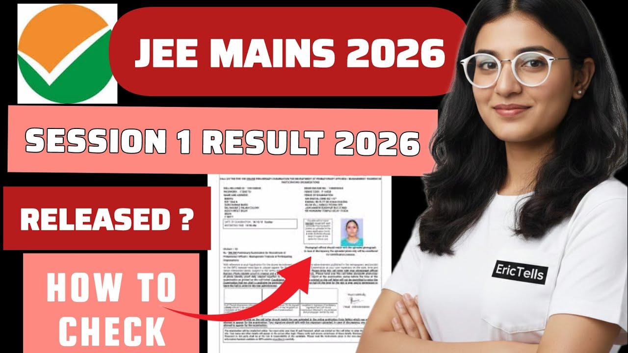 jee mains result 2026 | jee main session 1 result 2026