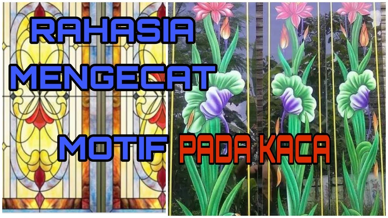 CARA MENGECAT MOTIF PADA KACA Memakai cat duco YouTube