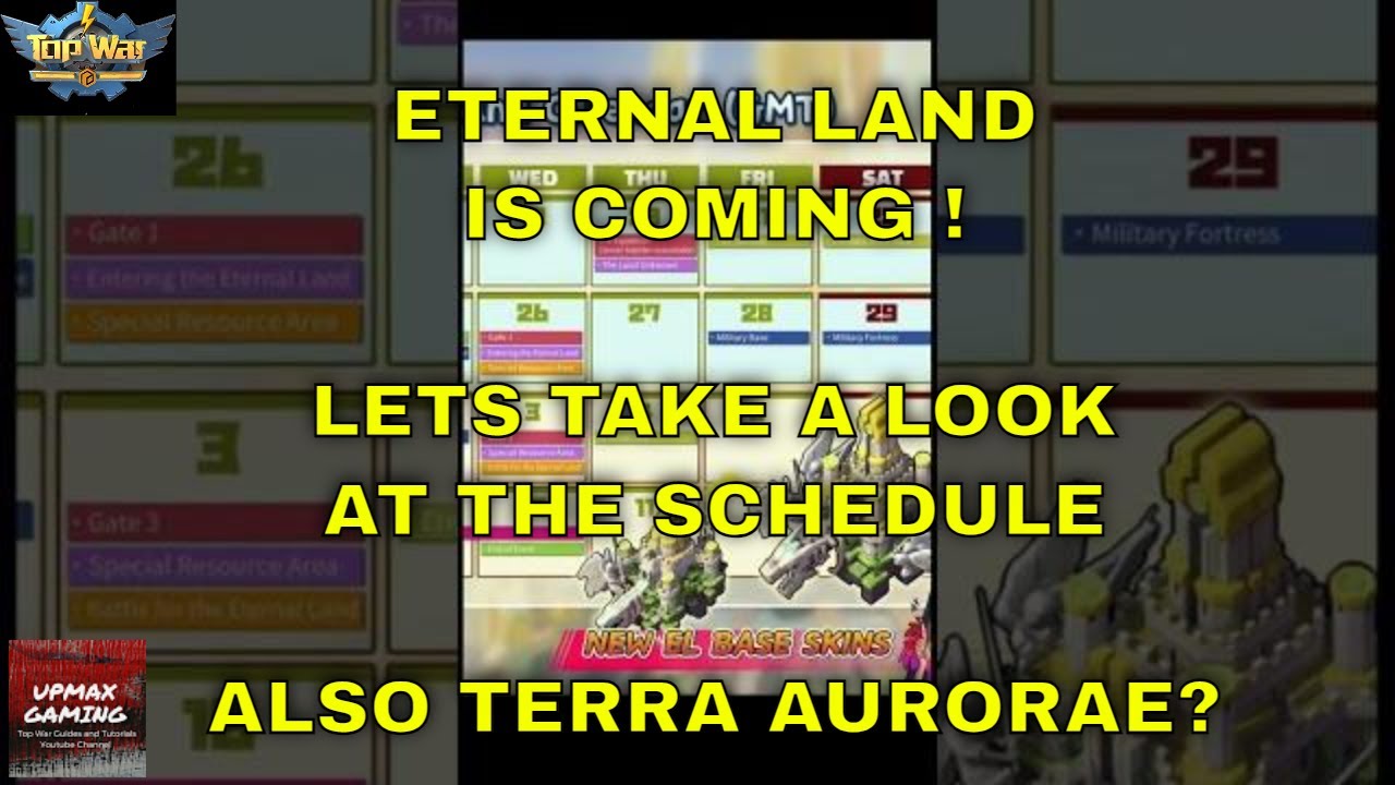 Top War Eternal Land /Terra Aurorae Coming Lets take a look at the