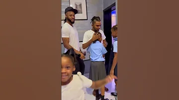 Emotional moment between Flavour and his children🥰 #flavour #celebrity #semah